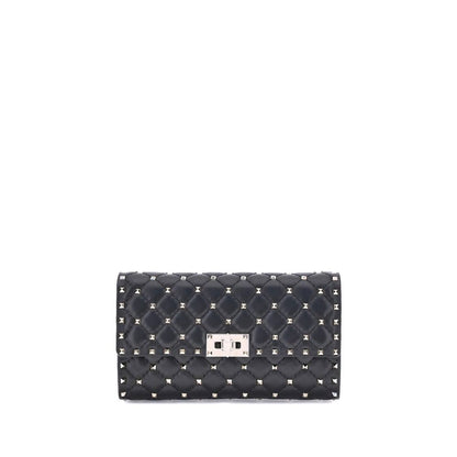 Valentino Garavani Black Lamb Ovis Aries Aries Shoulder Bag