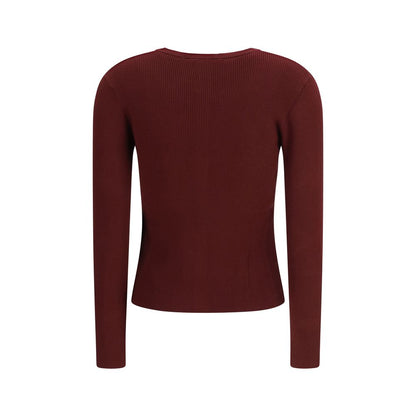 Max Mara Bordeaux Viscose Sweatshirt
