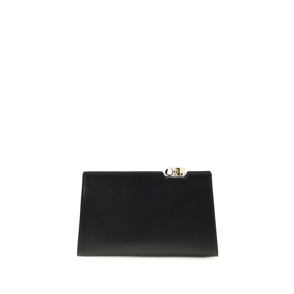 Jacquemus Black Calf Leather Bos Taurus Shoulder Bag