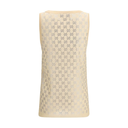 Gucci Multicolor Silk Tank Tops