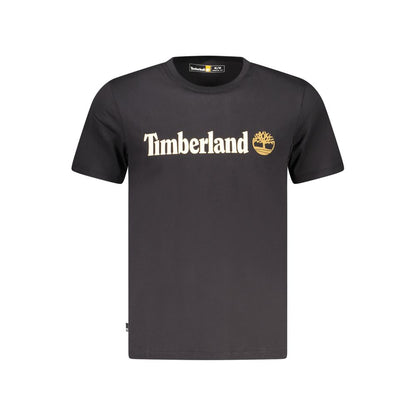 Timberland Black Cotton Men's T-Shirt