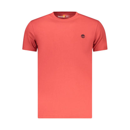 Timberland Red Cotton Men's T-Shirt