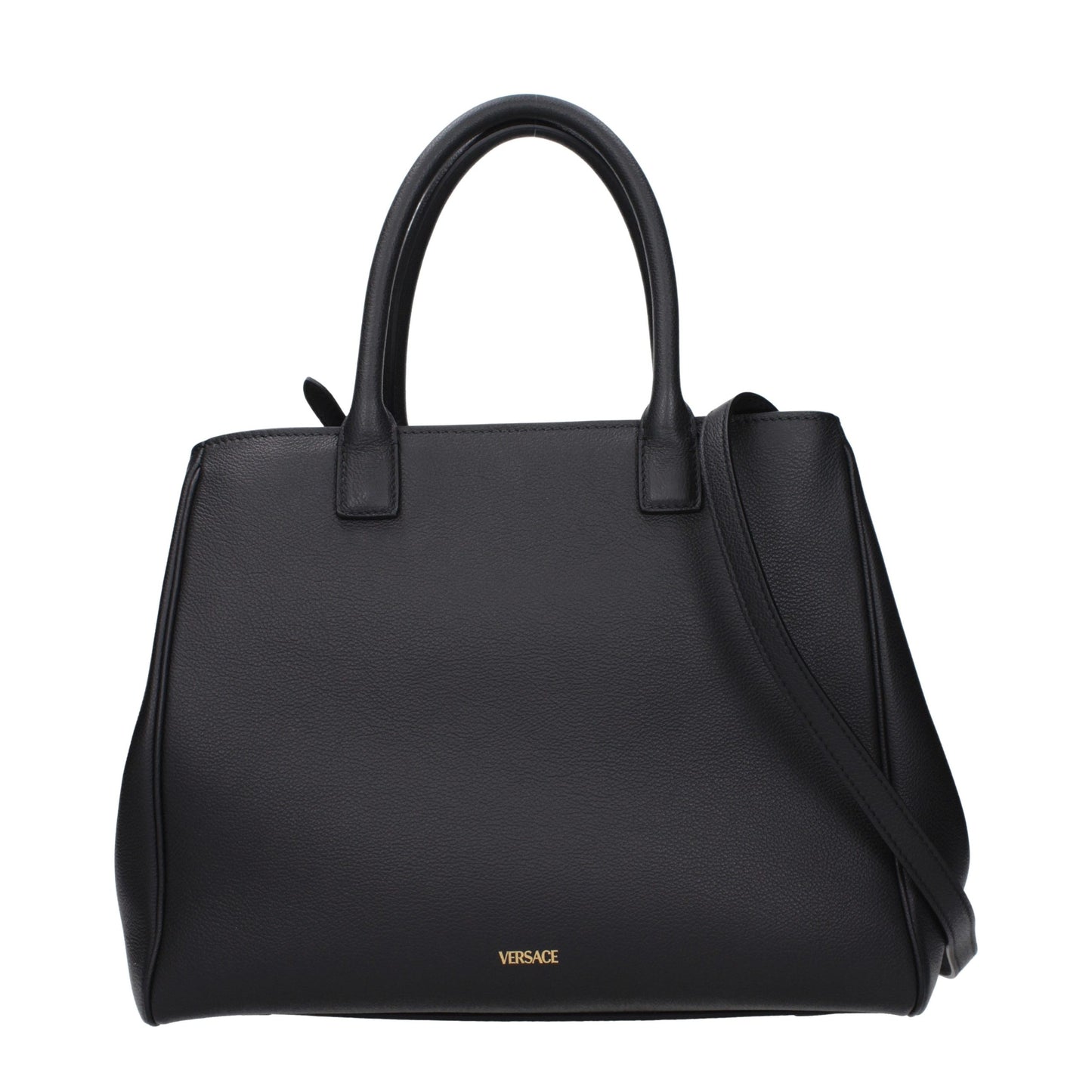 Versace Black Leather Handbag