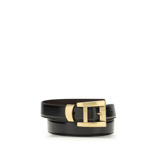 Versace Brown Calf Leather Bos Taurus Regular Belt