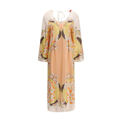 La Double J Multicolor Silk Casual Dress