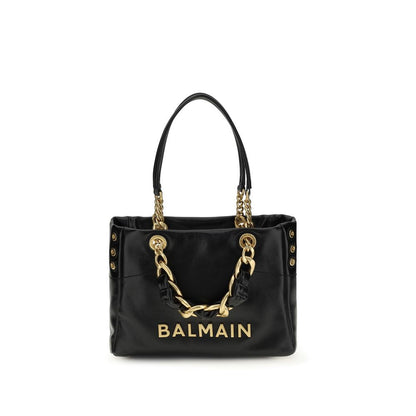 Balmain Black Calf Leather Bos Taurus Handbag