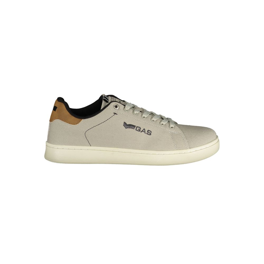 Gas Gray Polyester Athletic Sneakers