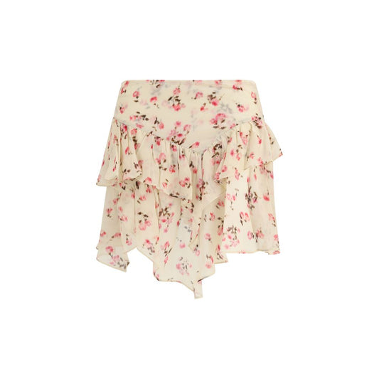 Marant Etoile Beige Viscose Mini Skirt