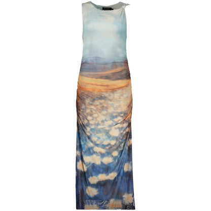 Desigual Blue Polyester Casual Dress