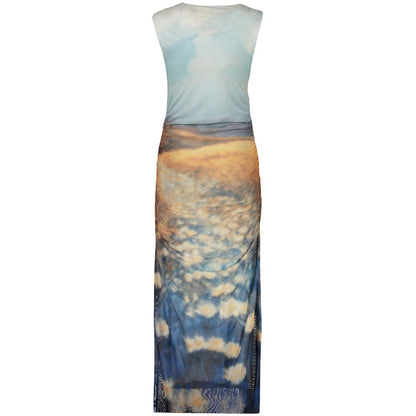 Desigual Blue Polyester Casual Dress