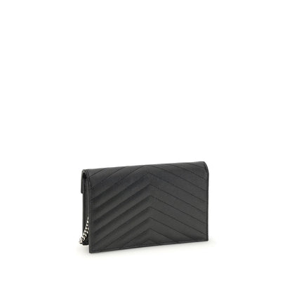 Saint Laurent Black Calf Leather Bos Taurus Wallet