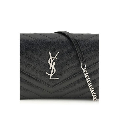 Saint Laurent Black Calf Leather Bos Taurus Wallet