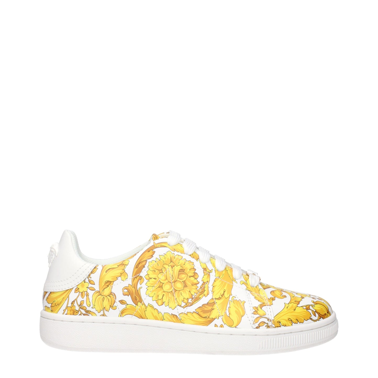 Versace White Leather Sneakers