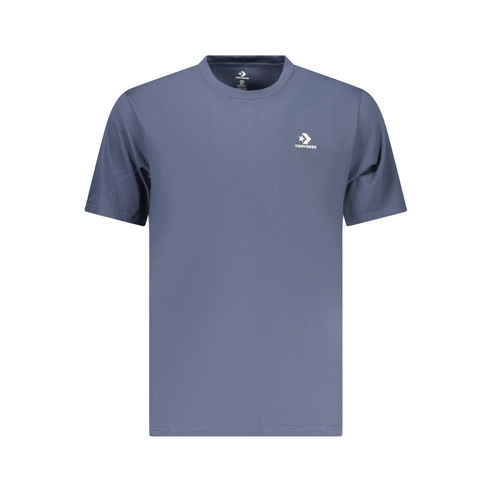 Converse Blu Cotton Men T-Shirt