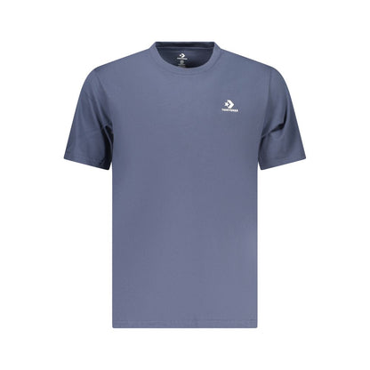 Converse Blu Cotton Men T-Shirt