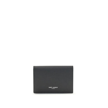 Saint Laurent Black Calf Leather Bos Taurus Wallet