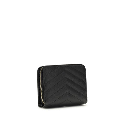 Saint Laurent Black Calf Leather Bos Taurus Wallet