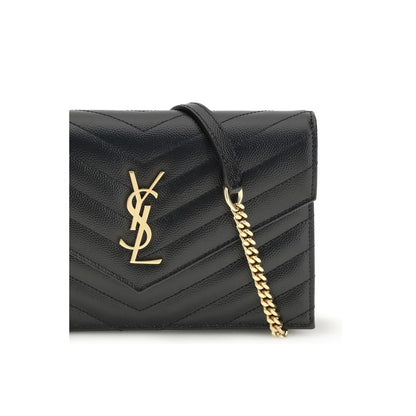 Saint Laurent Black Calf Leather Bos Taurus Shoulder Bag