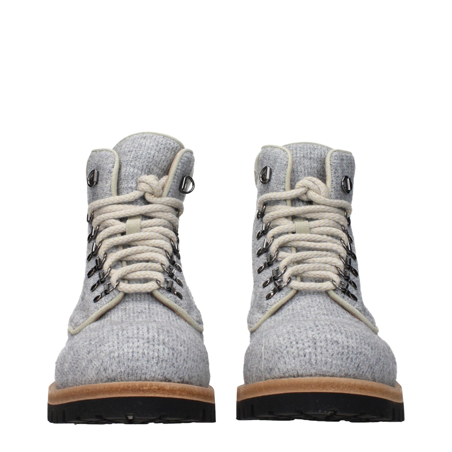 Eleventy Gray Fabric Ankle Boots