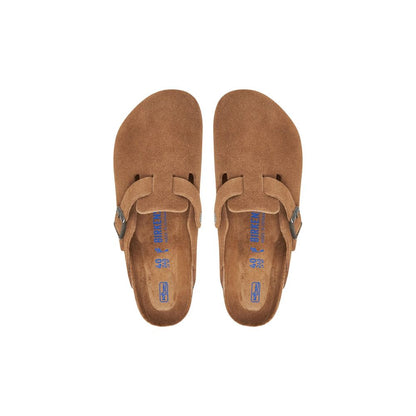 Birkenstock Beige Suede Leather Mules