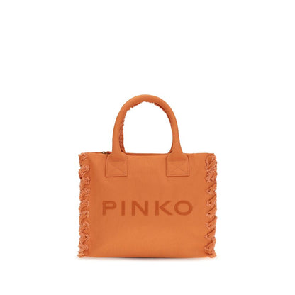 PINKO Orange Cotton Shoulder Bag