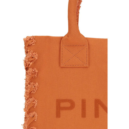 PINKO Orange Cotton Shoulder Bag