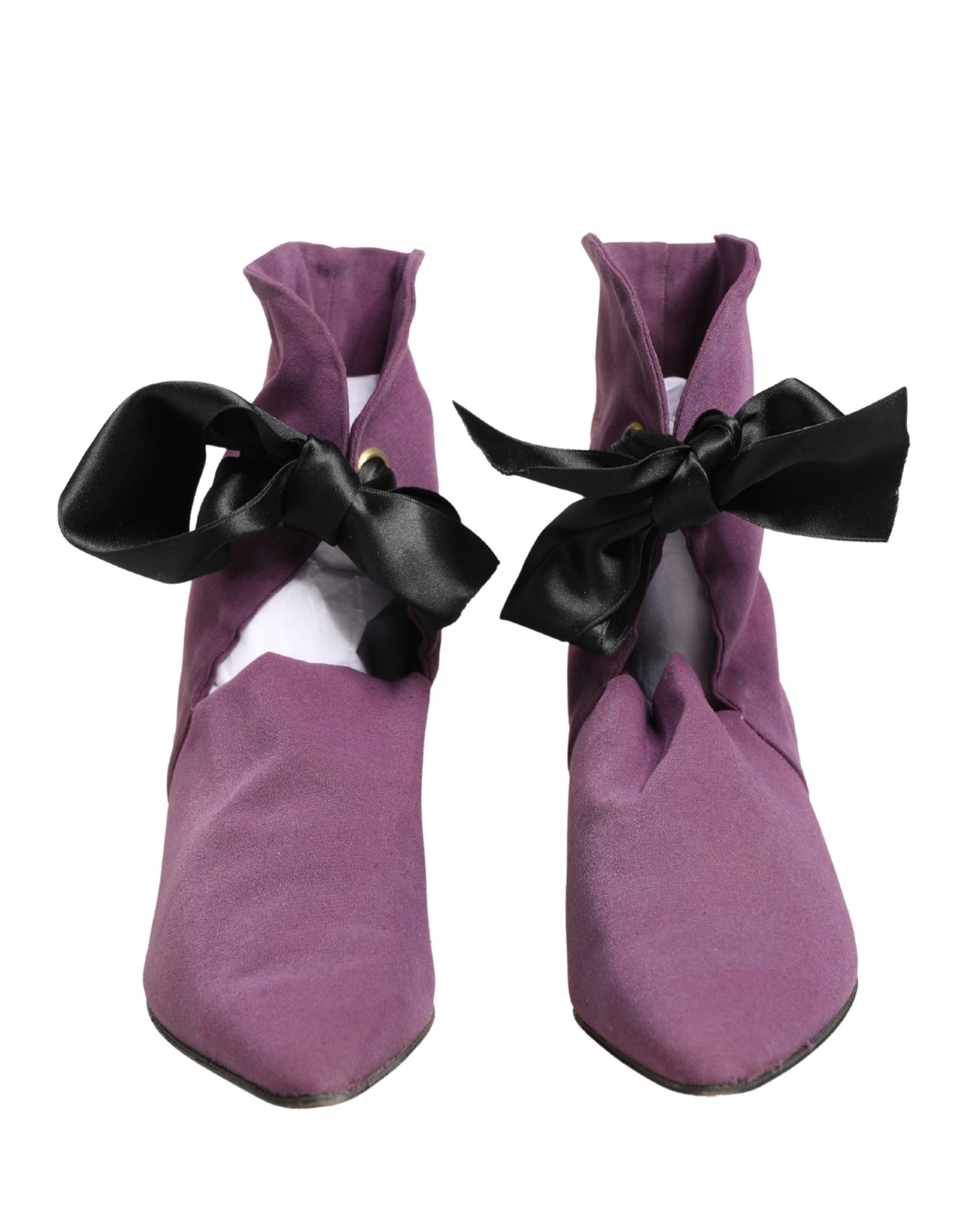 Dolce & Gabbana Purple Mid Calf Boots Shoes