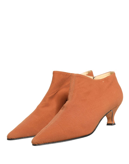 Dolce & Gabbana Brown Suede Ankle Boots Shoes