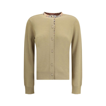 Burberry Brown Wool Cardigan