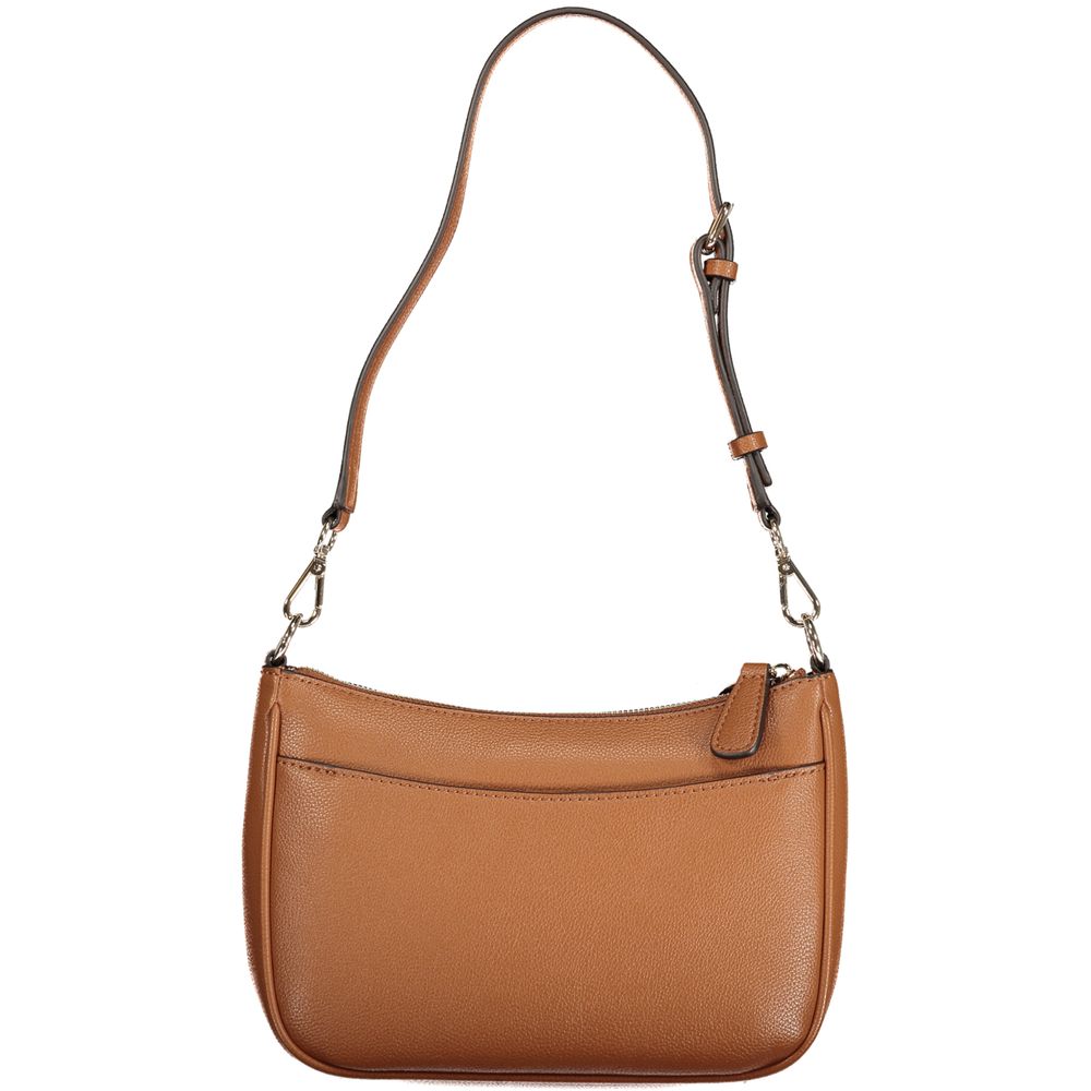 Guess Jeans Marrone Polyurethane Women Handbag