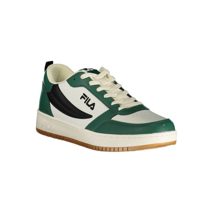 Fila White Polyester Athletic Sneakers