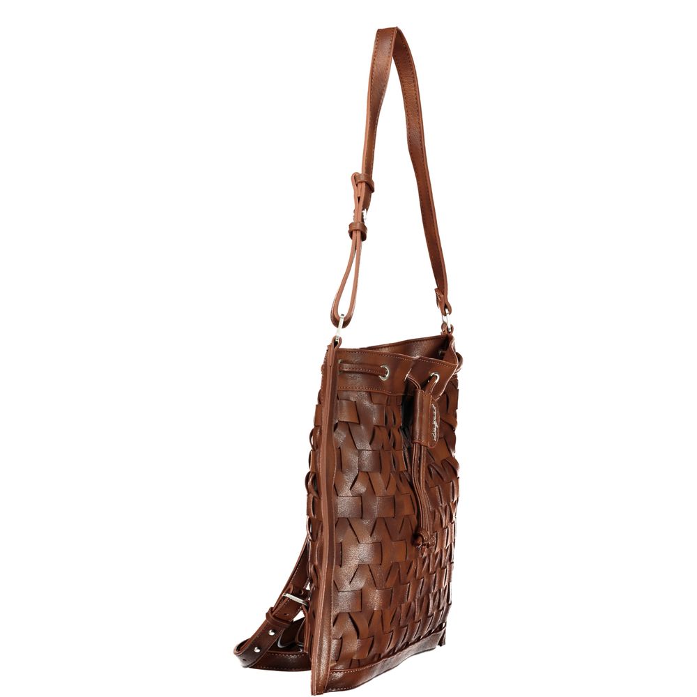Desigual Marrone Poliuretano Women Backpack