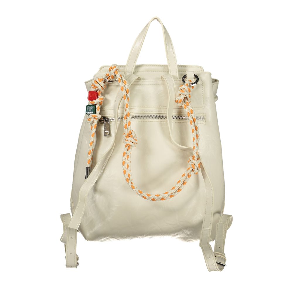 Desigual White Polyethylene Backpack