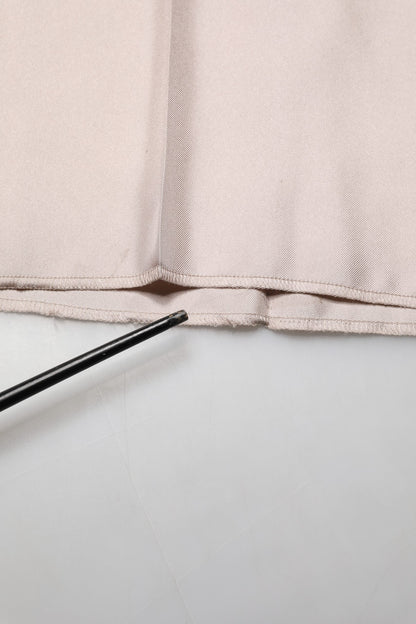 Dolce & Gabbana Beige Silk Straight Formal DressTrouser Pants