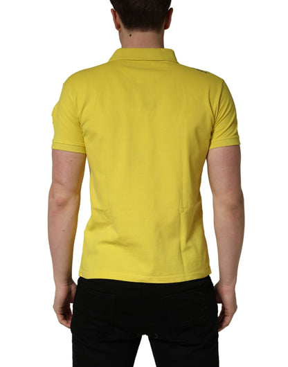 Invicta Yellow Short Sleeve Pique Men Cotton Polo Shirt T-shirt