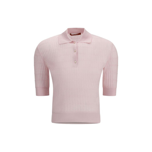 Max Mara Multicolor Silk Shortsleeve Shirt
