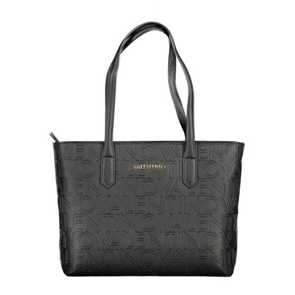 Mario Valentino Black Polyurethane Women Shoulder Bag