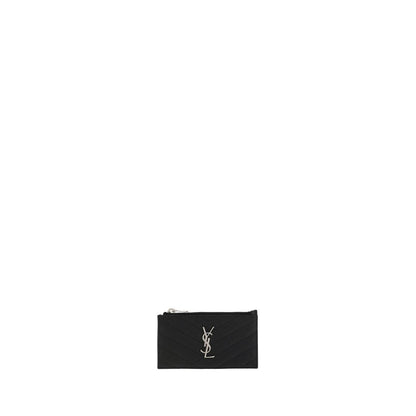 Saint Laurent Black Leather Wallet