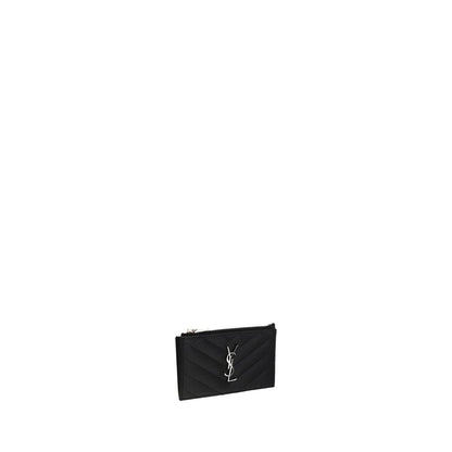 Saint Laurent Black Leather Wallet