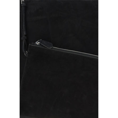 The Row Black Lamb Ovis Aries Aries Shoulder Bag