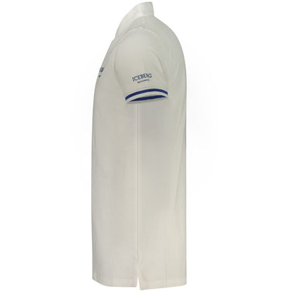 Iceberg White Cotton Men's Polo Shirt