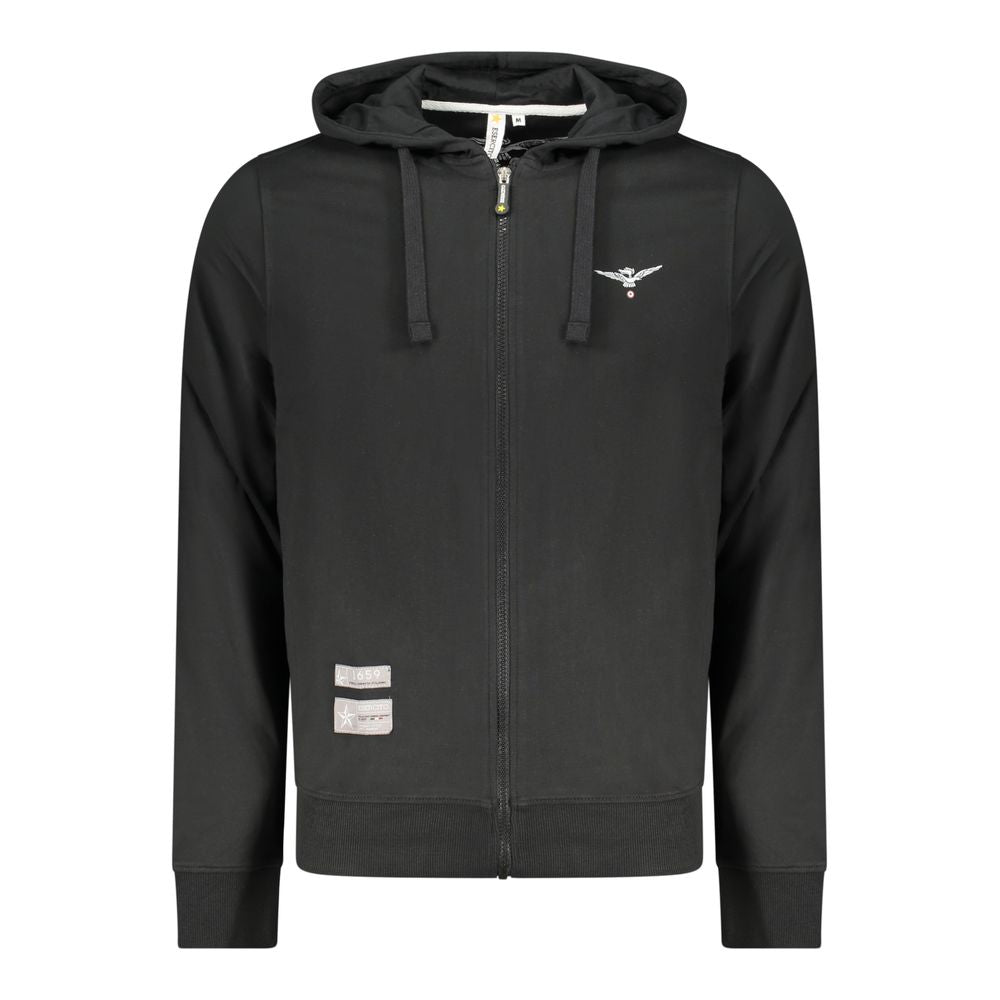 Accademia Militare Black Cotton Men's Sweatshirt