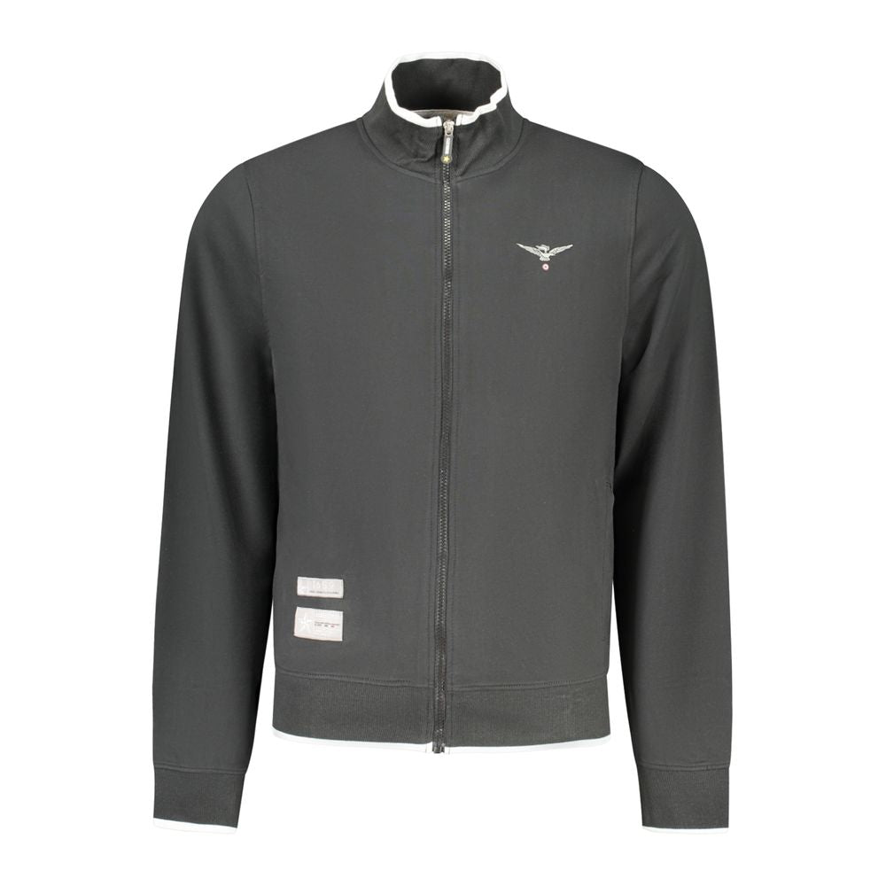 Accademia Militare Black Cotton Mens Sweatshirt