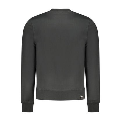 Accademia Militare Black Cotton Mens Sweatshirt