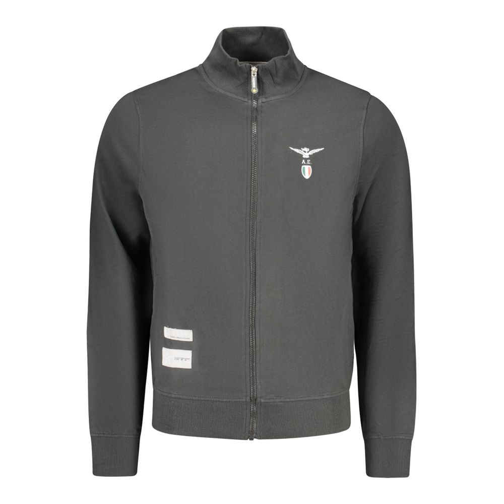 Accademia Militare Black Cotton Men Sweatshirt