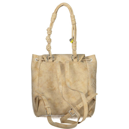 Desigual Beige Polyurethane Women Backpack