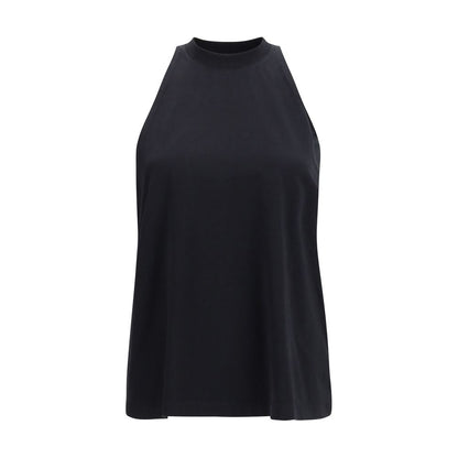 Darkpark Black Cotton Tank Tops