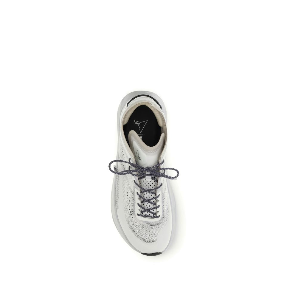 ROA White Fabric Athletic Sneakers