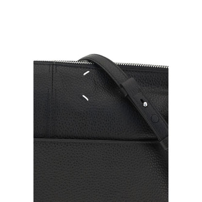 Maison Margiela Black Calf Leather Bos Taurus Shoulder Bag