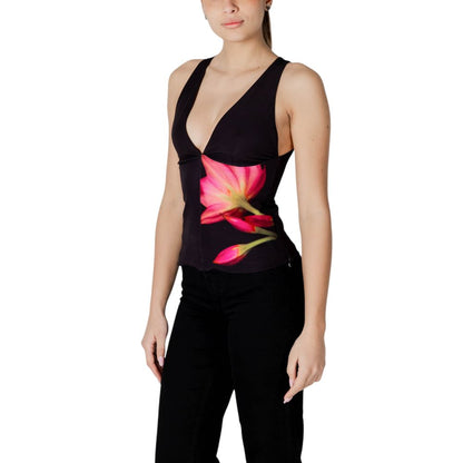 Desigual Black Polyester Top